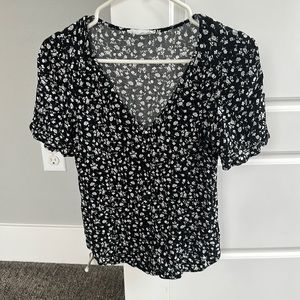 Cute black and white blouse